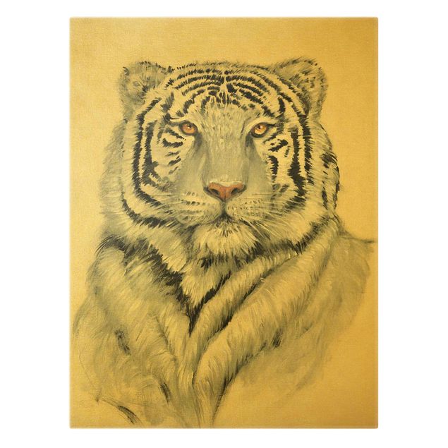 Obrazy na ścianę Portret białego tygrysa II