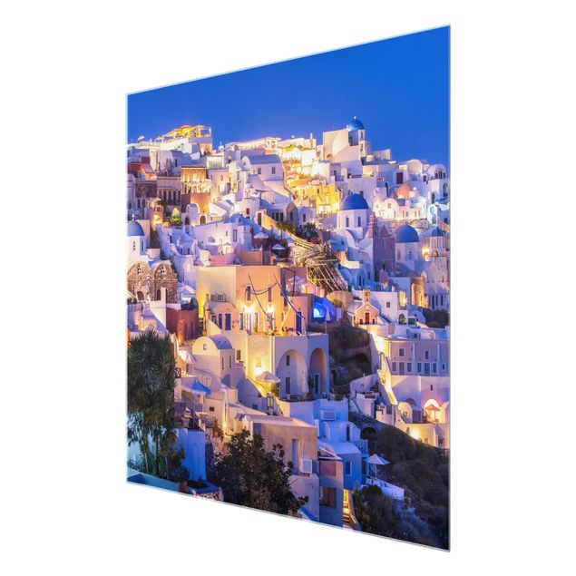 Obraz niebieski Santorini nocą