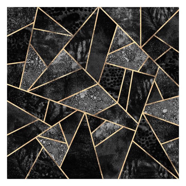 Elisabeth Fredriksson obrazy Szare trójkąty złote