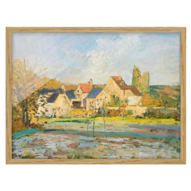 Postimpresjonizm obrazy Camille Pissarro - Krajobraz w pobliżu Pontoise