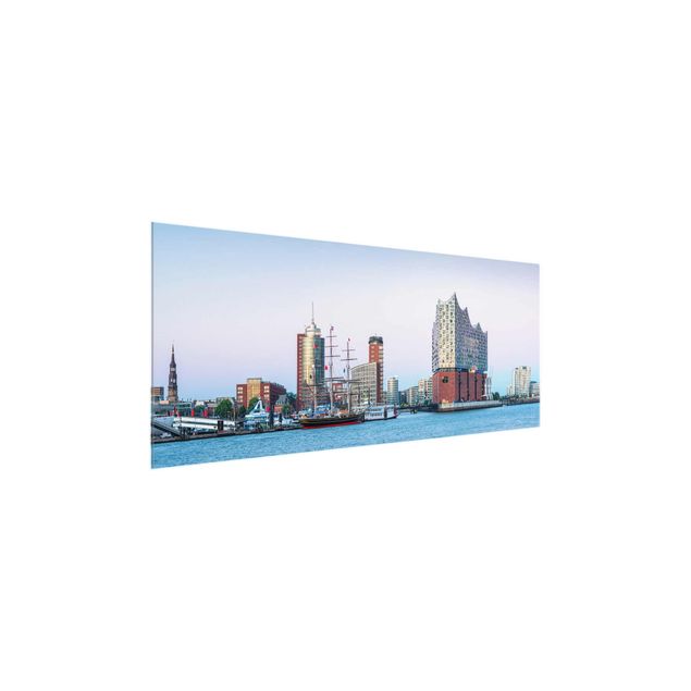 Obrazy na szkle panorama Elbphilharmonie Hamburg
