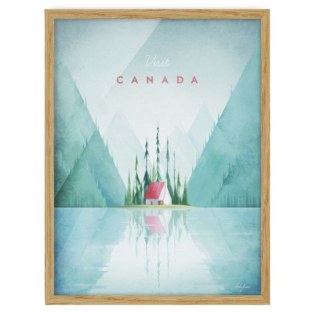 Obrazy w ramie do korytarzu Plakat podróżniczy - Kanada