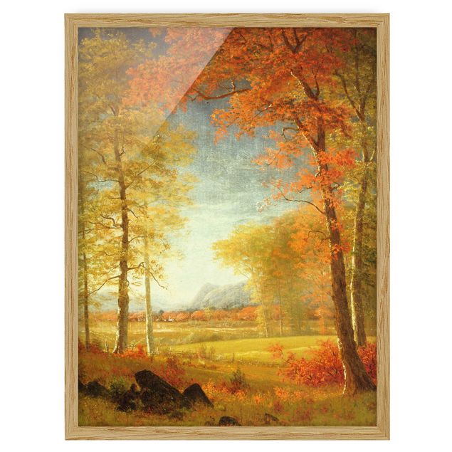 Obrazy romantyzm Albert Bierstadt - Jesień w hrabstwie Oneida, Nowy Jork