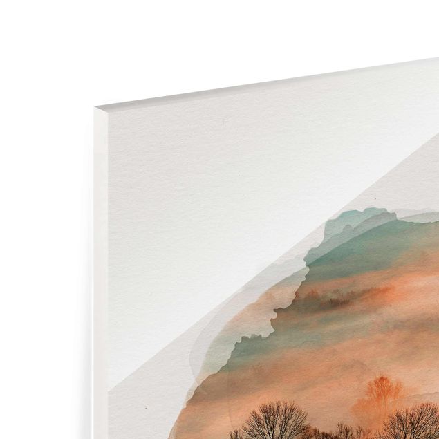 Obrazy nowoczesne Akwarele - Mgła o wschodzie słońca