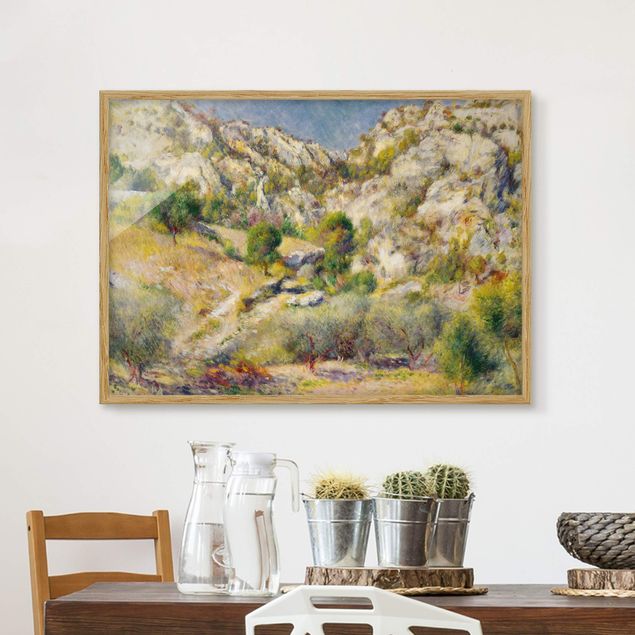 Dekoracja do kuchni Auguste Renoir - Skały w pobliżu Estaque