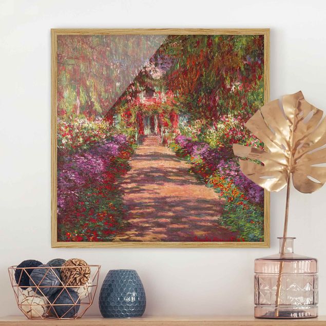 Dekoracja do kuchni Claude Monet - Ścieżka w ogrodzie Moneta w Giverny