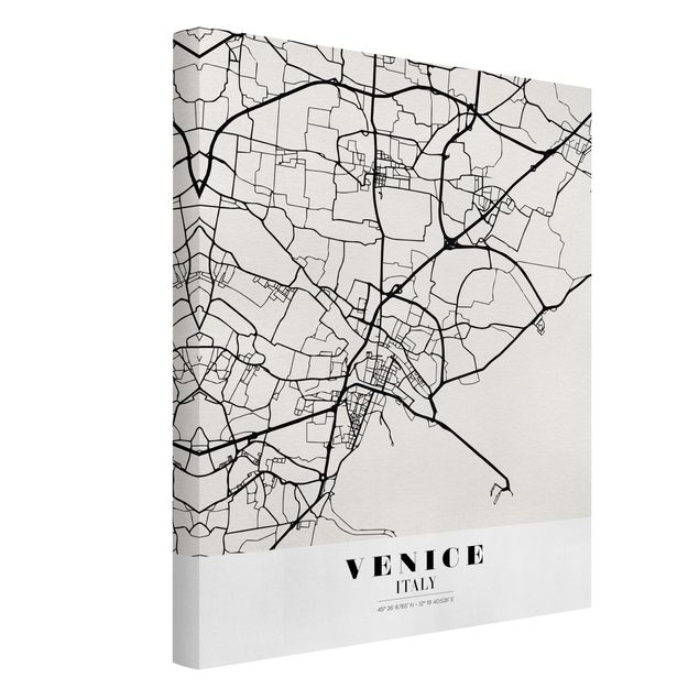 Nowoczesne obrazy Mapa miasta Wenecja - Klasyczna