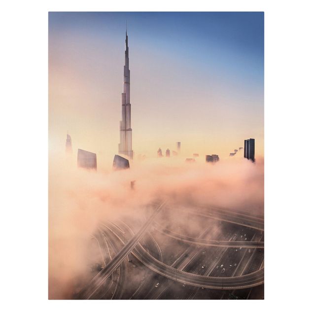 Obrazy do salonu nowoczesne Niebiańska panorama Dubaju