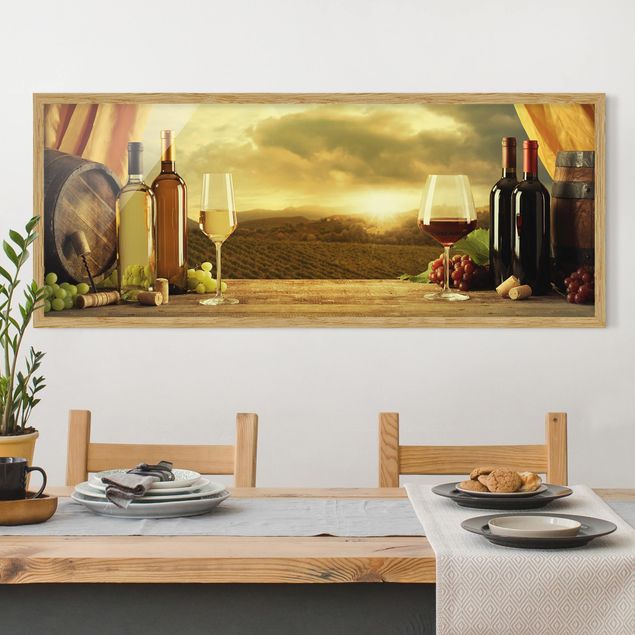 Obrazy w ramie krajobraz Wino z widokiem