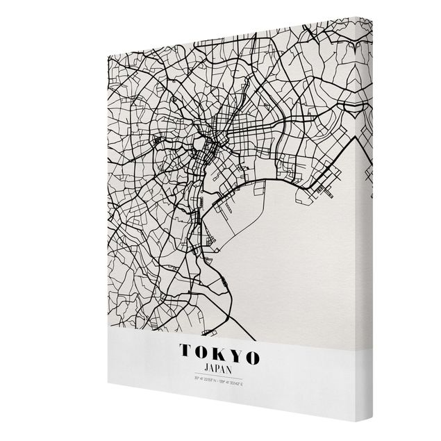 Obrazy powiedzenia Mapa miasta Tokio - Klasyczna