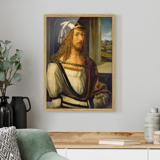 Obrazy w ramie artystyczny Albrecht Dürer - Autoportret z pejzażem