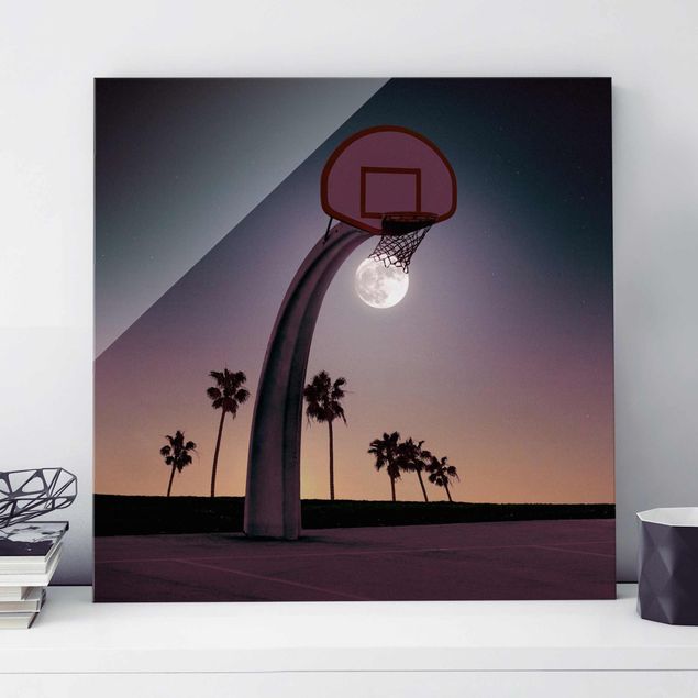 Dekoracja do kuchni Basketball z księżycem
