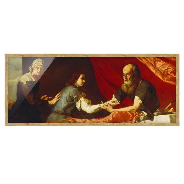 Obrazy w ramie do łazienki Jusepe de Ribera - Izaak i Jakub