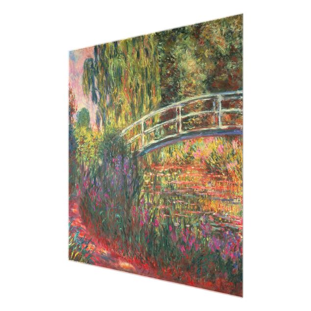 Obrazy na szkle krajobraz Claude Monet - Mostek japoński w ogrodzie w Giverny