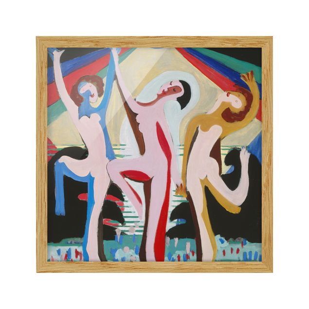 Obrazy w ramie do łazienki Ernst Ludwig Kirchner - Taniec kolorów