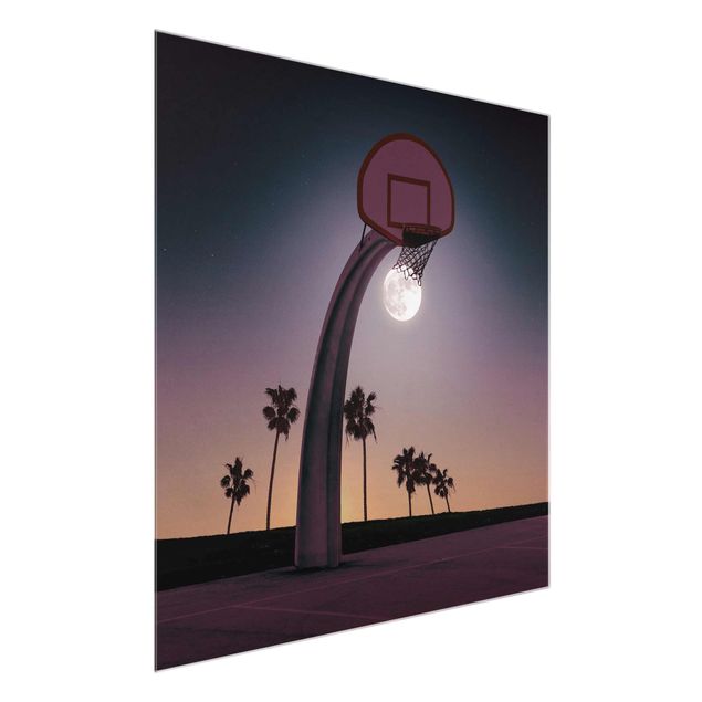 Obrazy nowoczesne Basketball z księżycem