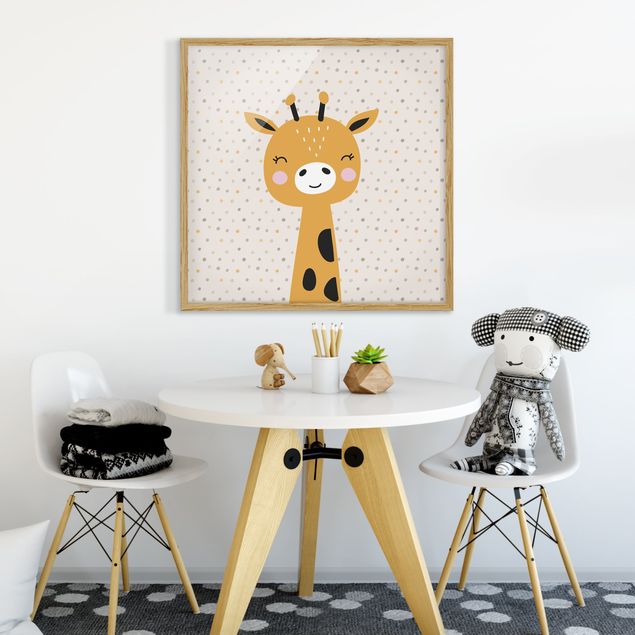 Obrazy w ramie dla dzieci Baby Żyrafa