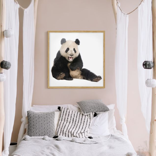 Obrazy nowoczesne Śmiejąca się panda