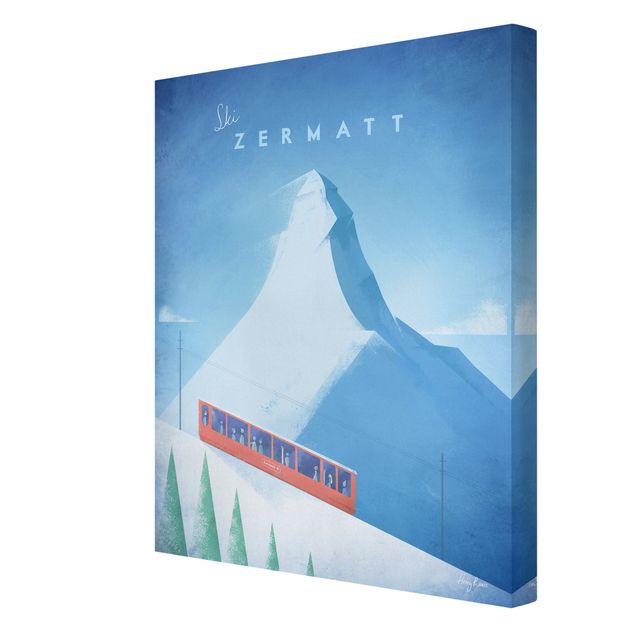 Obrazy vintage Plakat podróżniczy - Zermatt