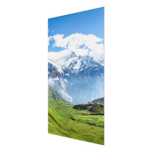 Obrazy na szkle krajobraz Szwajcarska panorama alpejska