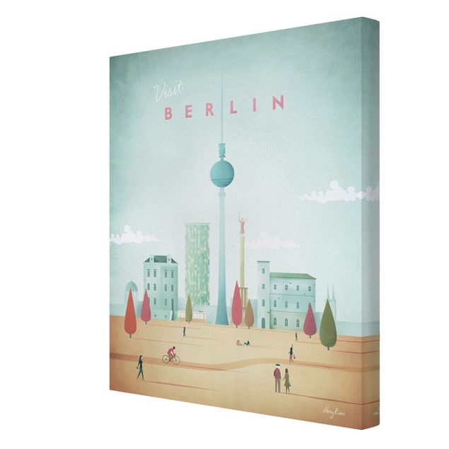 Obrazy retro Plakat podróżniczy - Berlin
