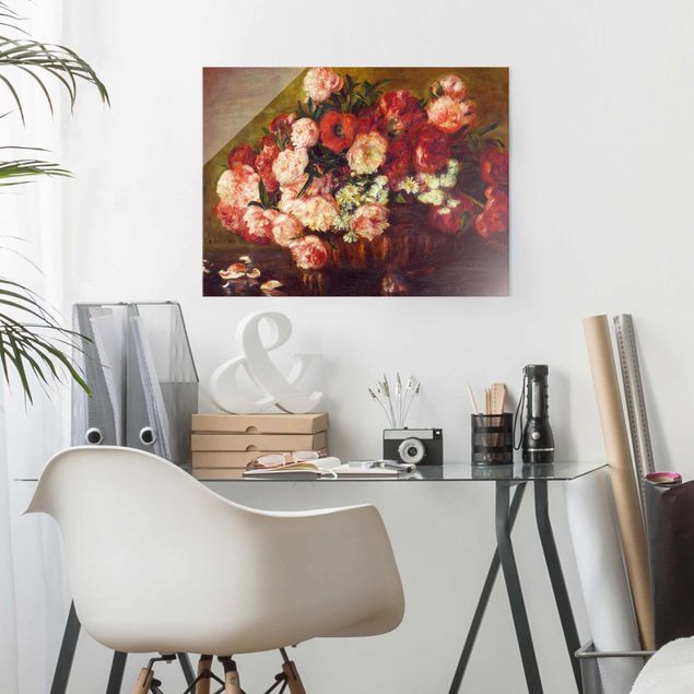 Dekoracja do kuchni Auguste Renoir - Martwa natura z piwoniami