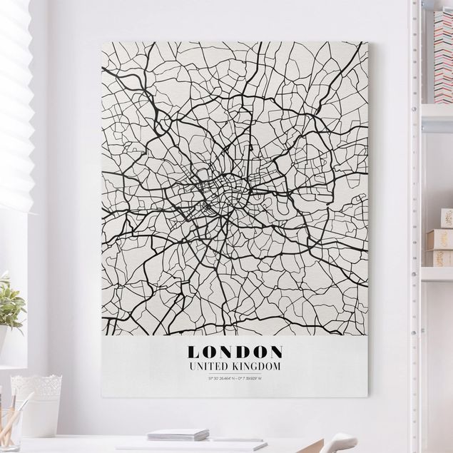 Dekoracja do kuchni City Map London - Klasyczna