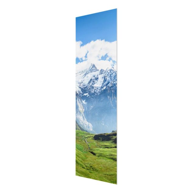 Obrazy na szkle krajobraz Szwajcarska panorama alpejska