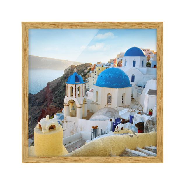 Obrazy w ramie do kuchni Santorini