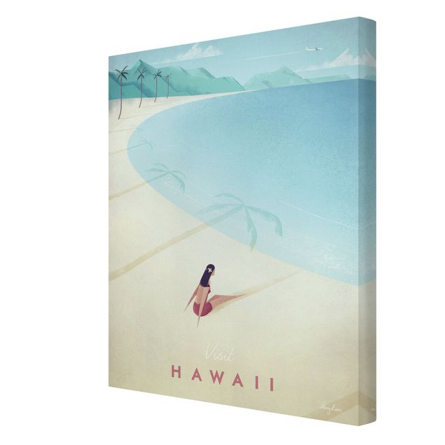Obraz vintage Plakat podróżniczy - Hawaje