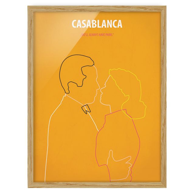 Obrazy w ramie do łazienki Plakat filmowy Casablanca