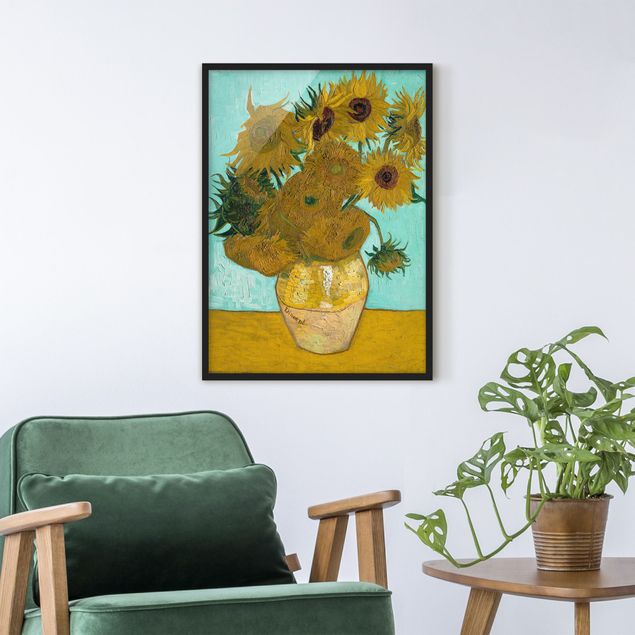 Dekoracja do kuchni Vincent van Gogh - Wazon ze słonecznikami