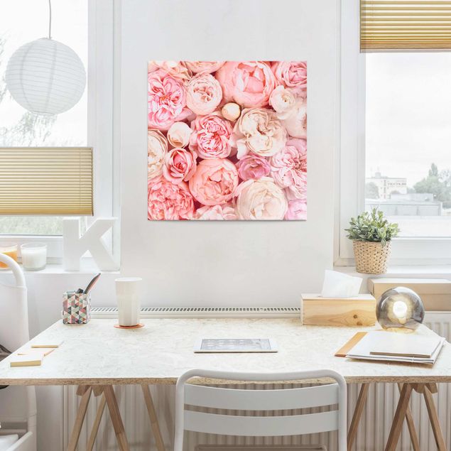 Obrazy na szkle róże Rosy Rosé Coral Shabby