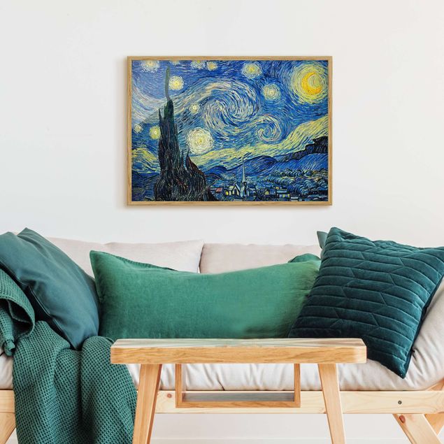 Obrazy w ramie artystyczne Vincent van Gogh - Gwiaździsta noc