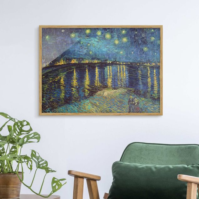 Obrazy impresjonistyczne Vincent van Gogh - Gwiaździsta noc nad Rodanem