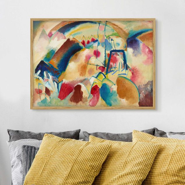 Ekspresjonizm obrazy Wassily Kandinsky - Pejzaż z kościołem