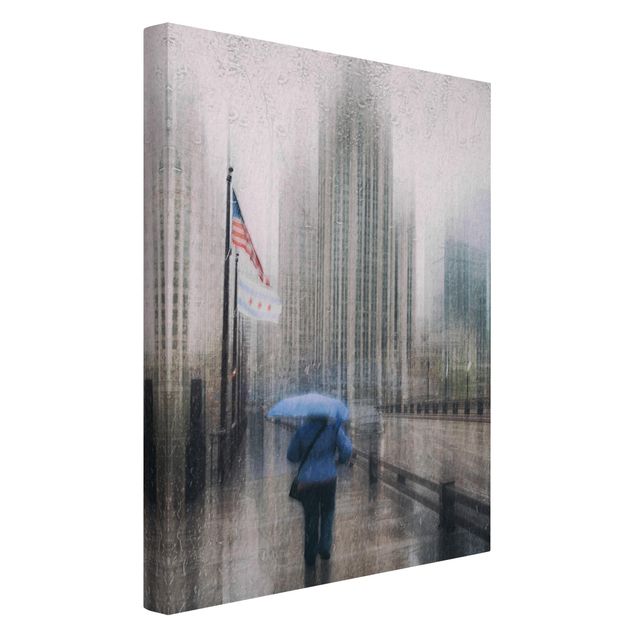 Nowoczesne obrazy Rainy Chicago