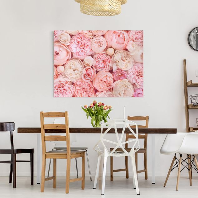 Obrazy na płótnie róże Rosy Rosé Coral Shabby