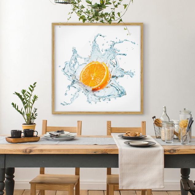 Obrazy w ramie do kuchni Świeża pomarańcza