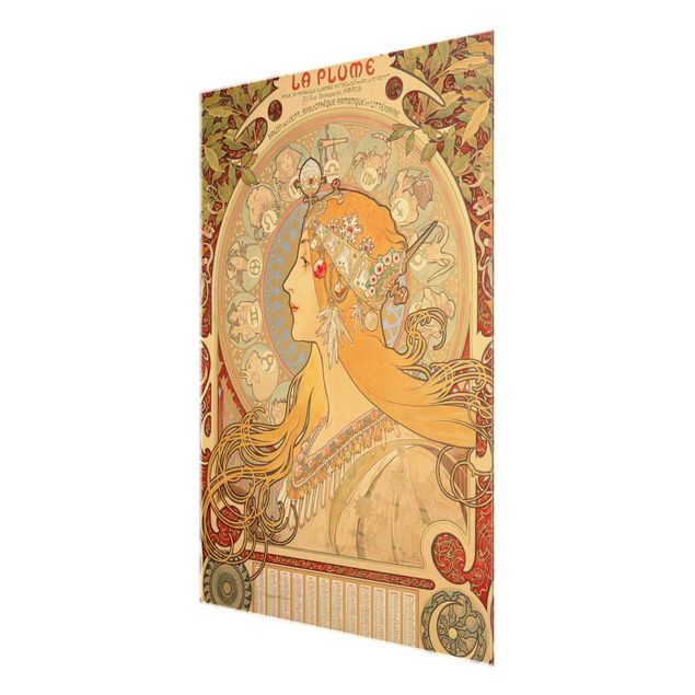Obrazy na szkle duchowość Alfons Mucha - Znaki zodiaku