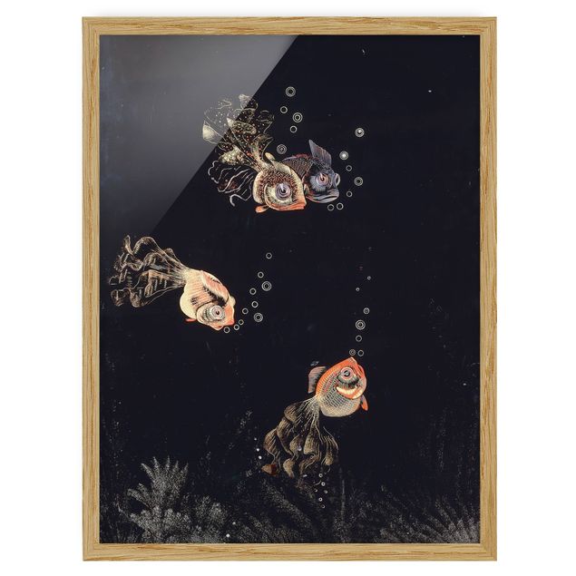 Obrazy w ramie do łazienki Jean Dunand - Scena podwodna