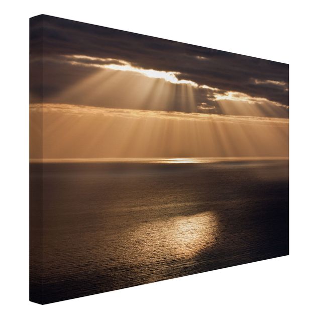 Obrazy morze Promienie słońca nad morzem