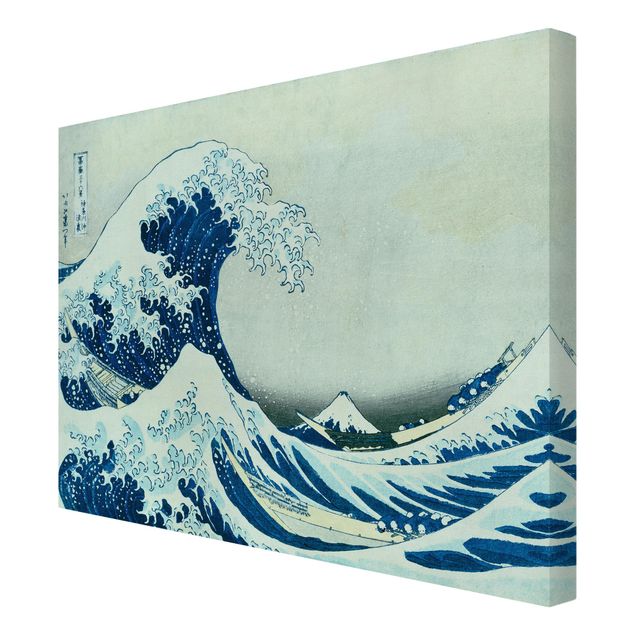 Obrazy z napisami Katsushika Hokusai - Wielka fala w Kanagawie