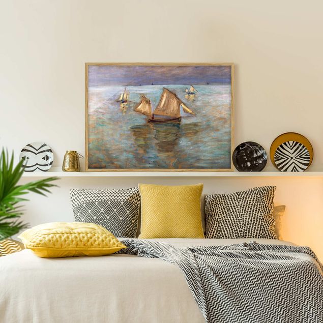 Obrazy w ramie artystyczny Claude Monet - Łodzie rybackie