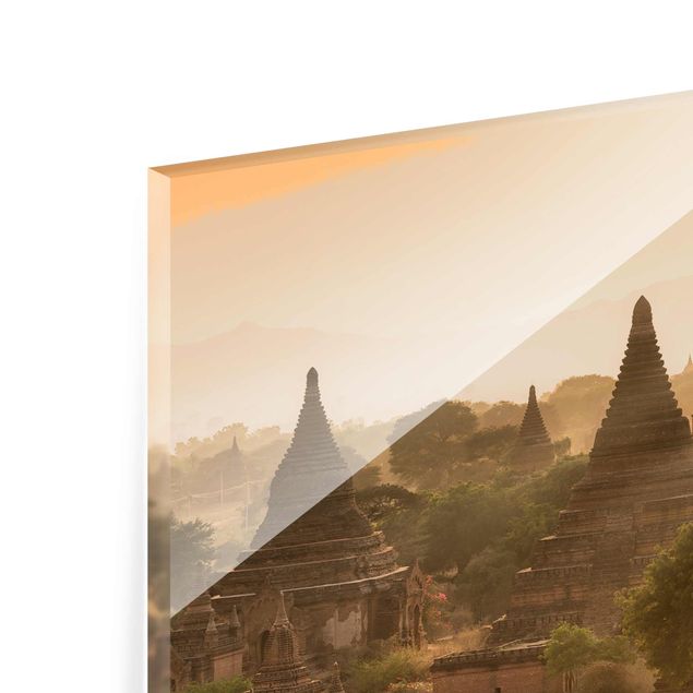 Obrazy do salonu nowoczesne Zachód słońca nad Baganem