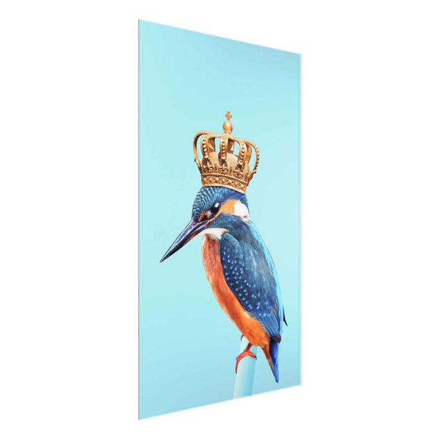 Obrazy na szkle artyści Lodowy ptak z koroną