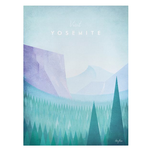 Drzewo obraz Plakat podróżniczy - Park Yosemite