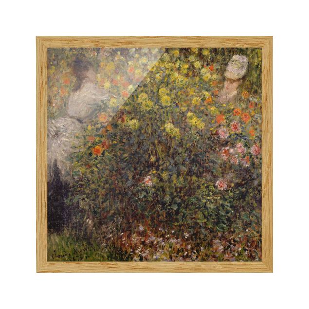 Obrazy w ramie do korytarzu Claude Monet - Ogród kwiatowy
