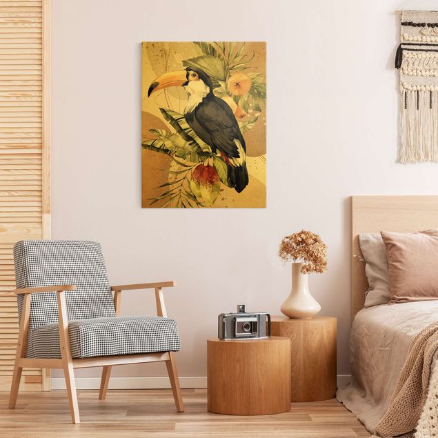 Obrazy nowoczesny Ptaki tropikalne - tukan