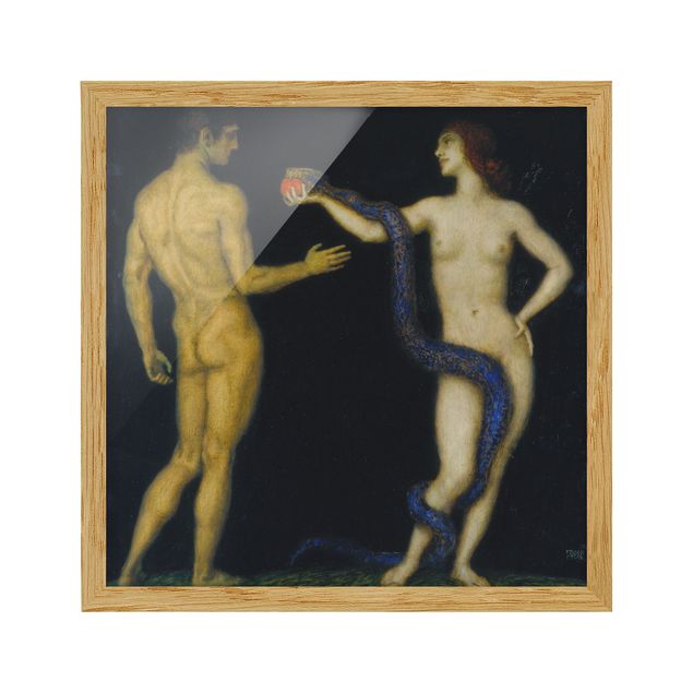 Obrazy w ramie do korytarzu Franz von Stuck - Adam i Ewa